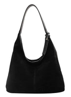 Weiche Hobo-Tasche in Wildlederoptik