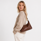 Slouch shoulder bag shown from the side