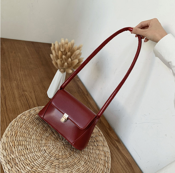 Push-Lock Shoulder Bag