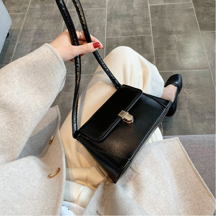 Push-Lock Shoulder Bag