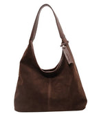Weiche Hobo-Tasche in Wildlederoptik
